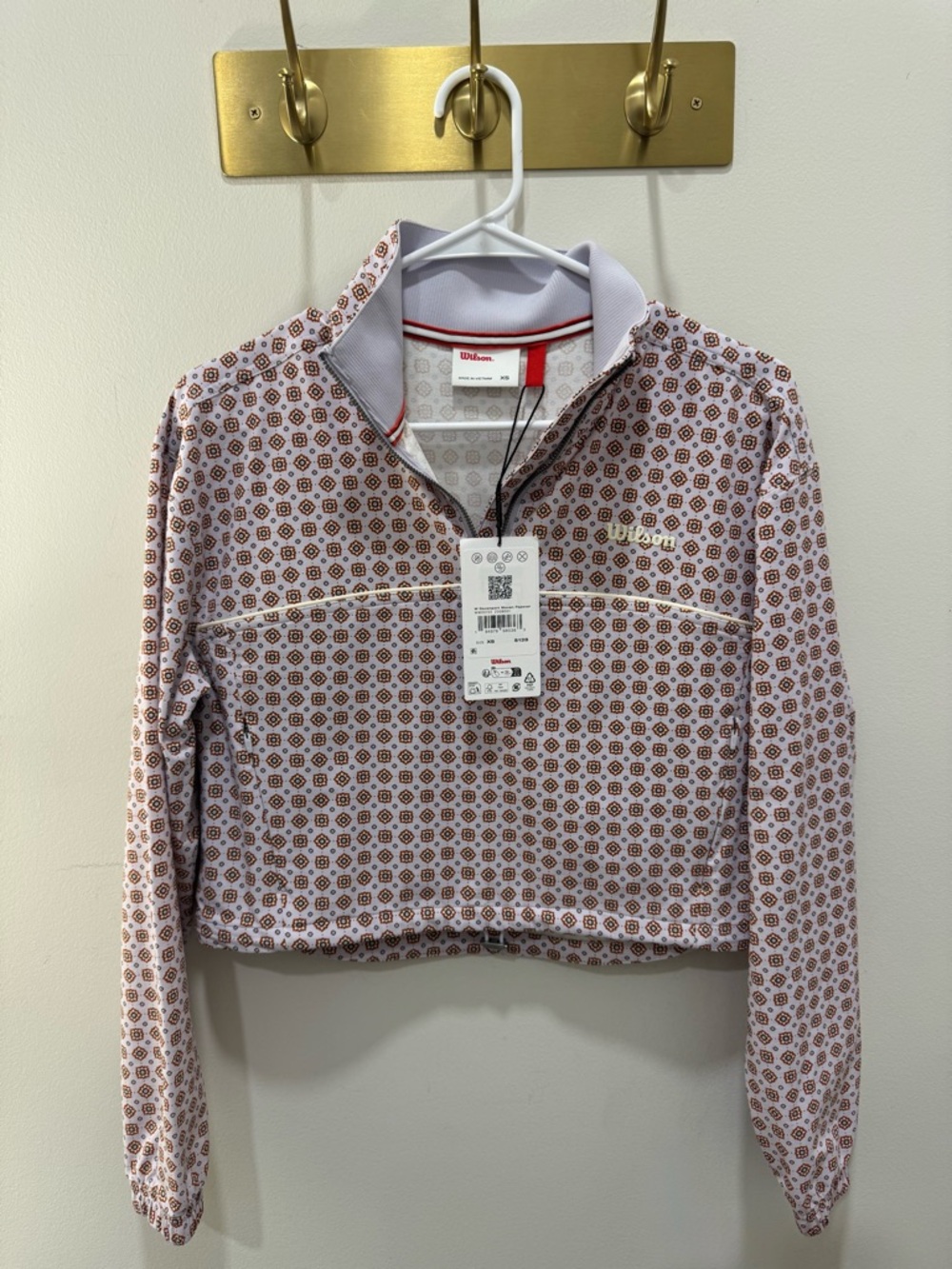 Wilson Geometric Quarter-Zip Pullover